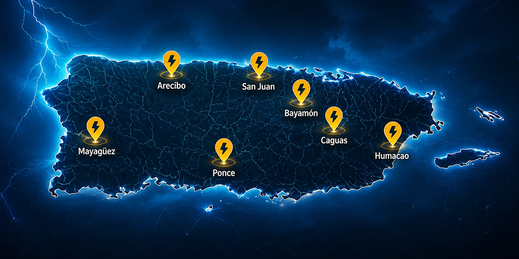 Mapa de cobertura — Puerto Rico